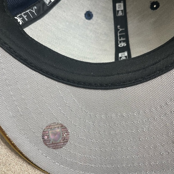 New Era Navy Gold Philadelphia Union 15th Anniversary 9FIFTY Snapback Hat Cap - Picture 7 of 8